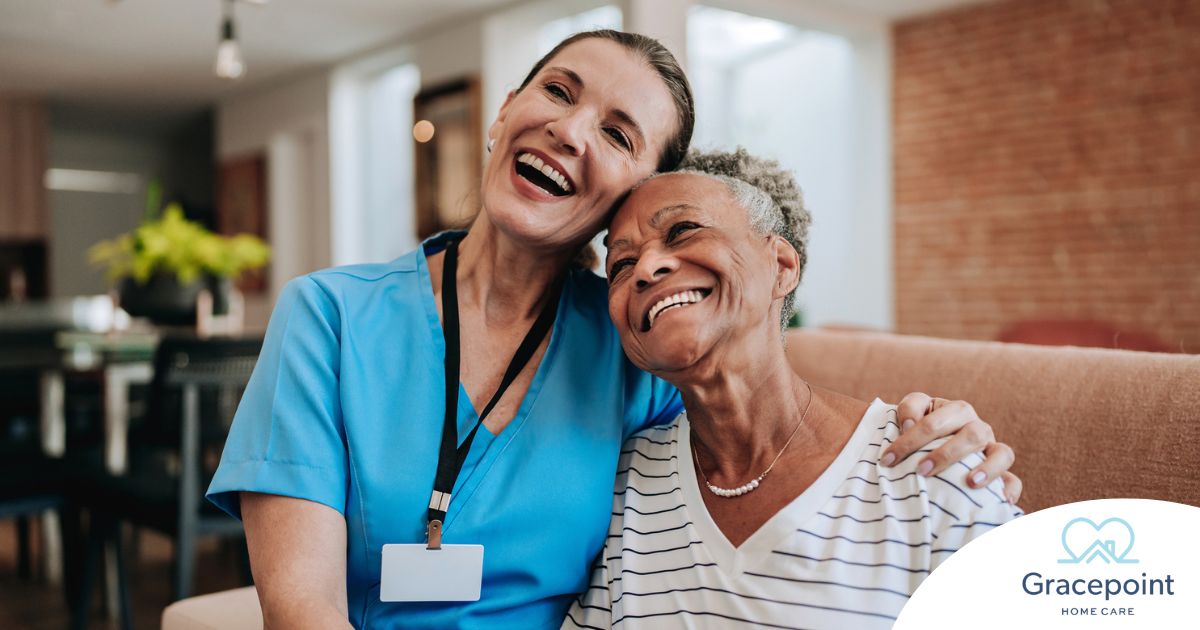 Young home health care nurse helping senior woman to recover at home.