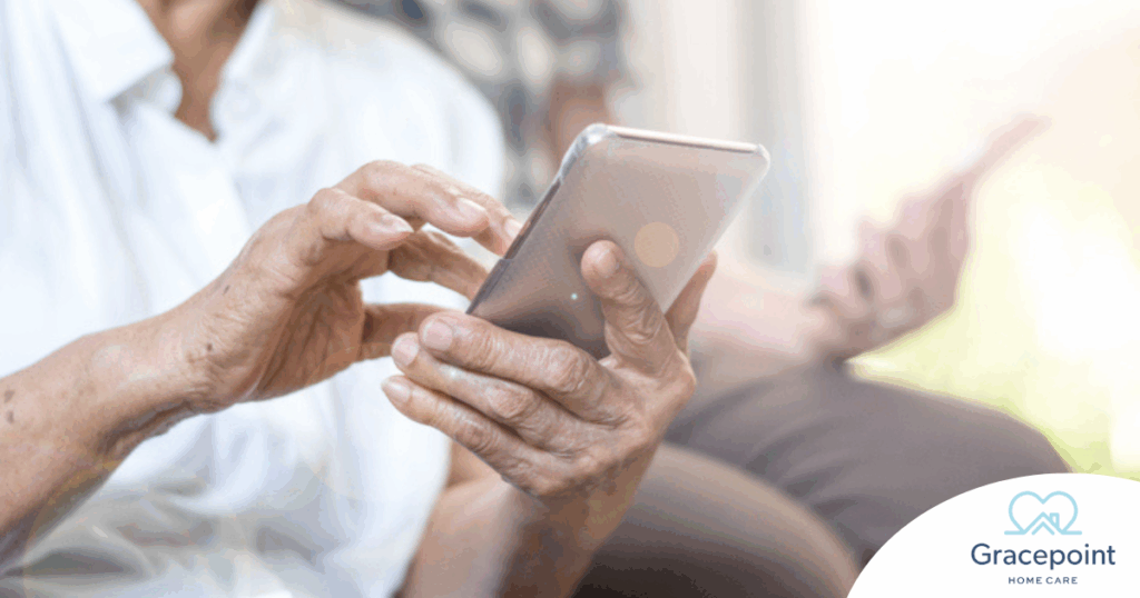 Home care assistance technology in use.