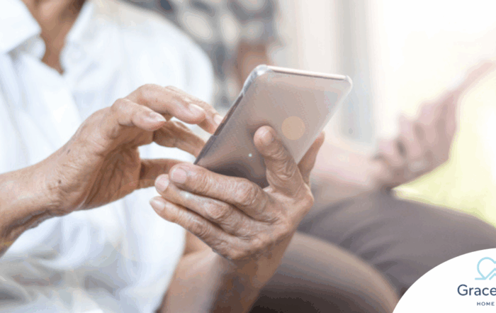 Home care assistance technology in use.