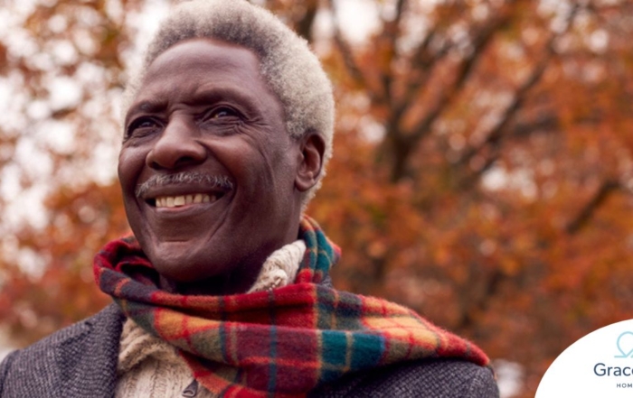 Senior home care helping a senior to manage seasonal depression.