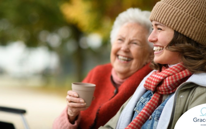 A caregiver enjoys a day of private duty care