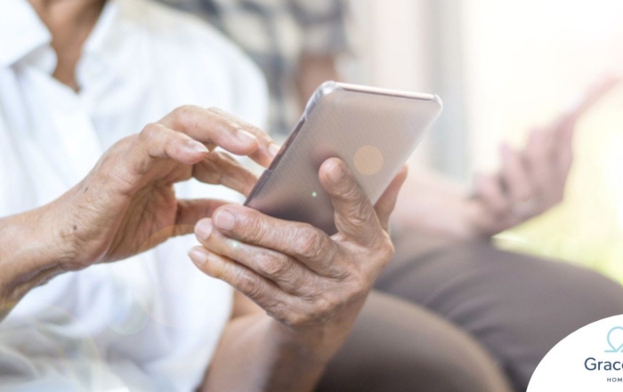 Home care assistance technology in use.