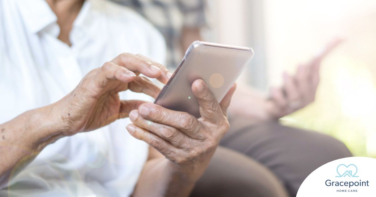 Home care assistance technology in use.