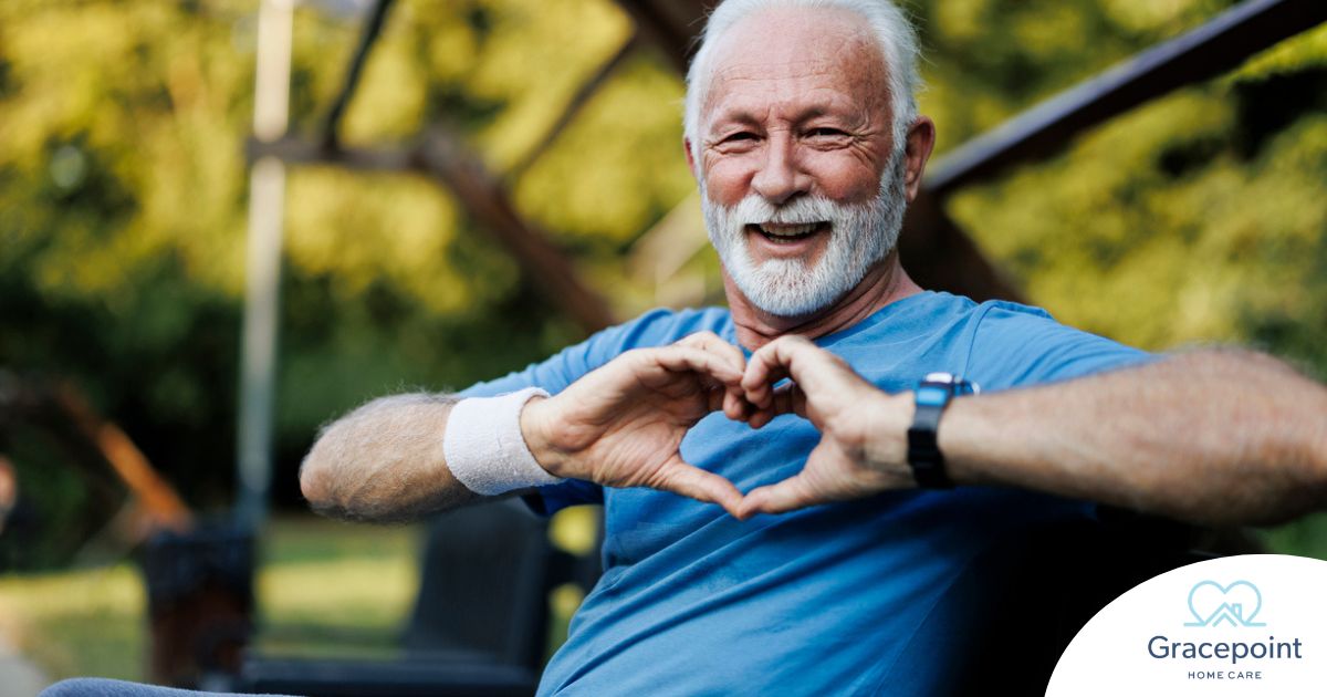 Helping Dad Stay Healthy through Senior Health at Home A senior stays active during men’s health month benefitting from senior health at home.